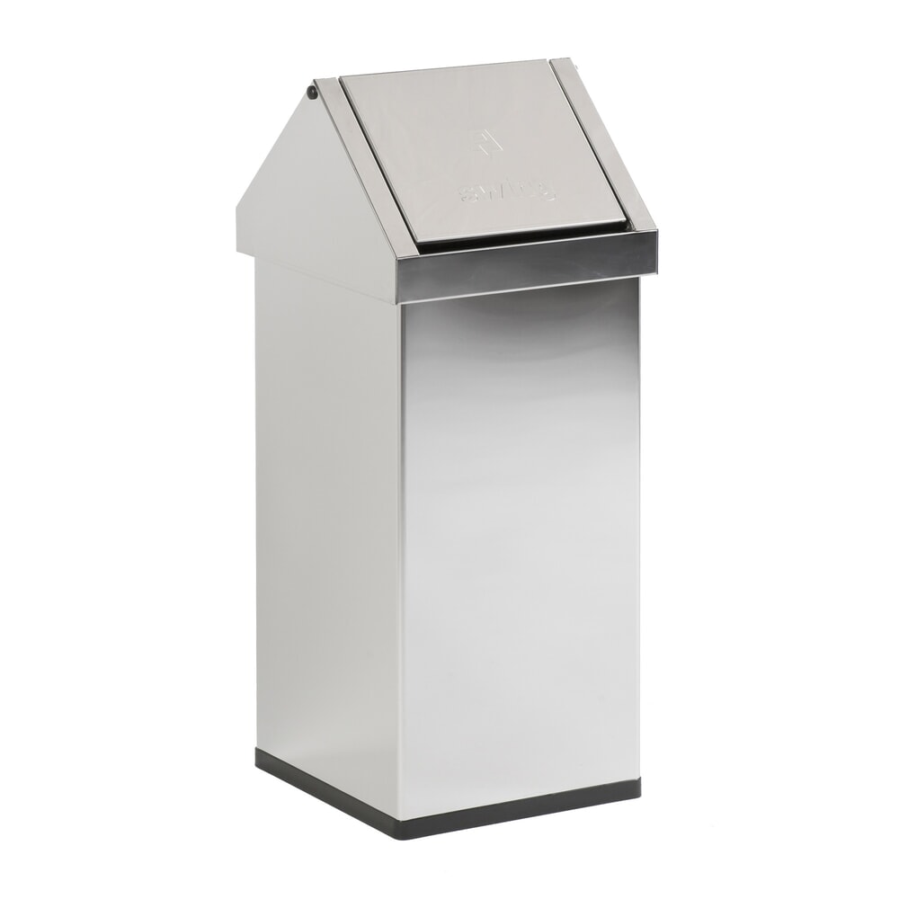 Product afbeelding: Afvalbak CARRO Swing, 55 liter, van roestvrij staal