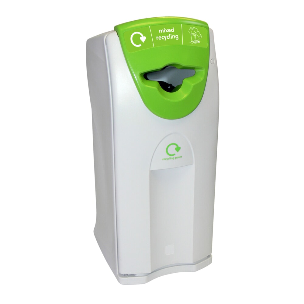 Product afbeelding: Afvalbak ENVIROBIN Maxi, met propelloropening, 140 liter, grijs, groen