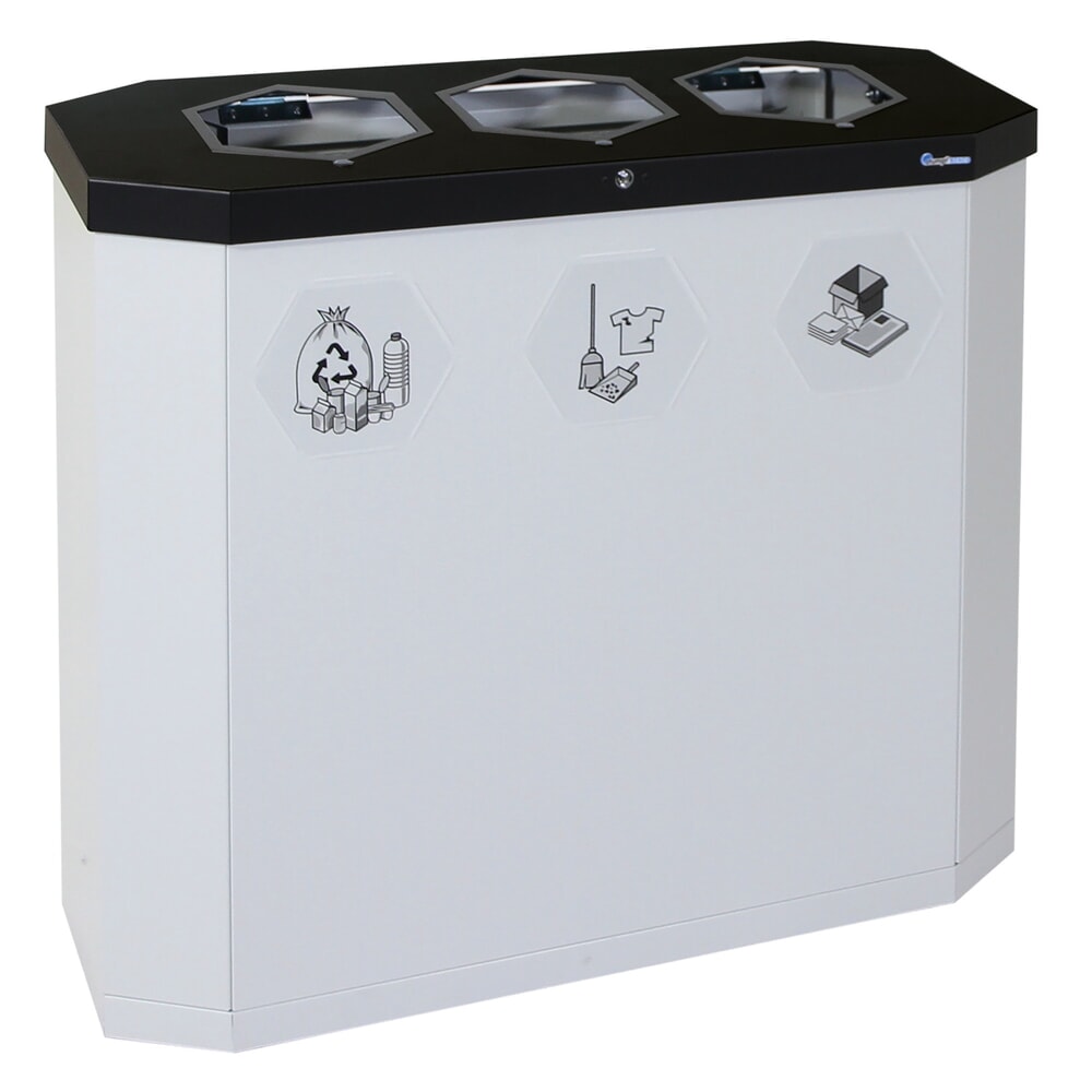 Product afbeelding: Afvalbak stumpf® Sixco 3 smart, lichtgrijs