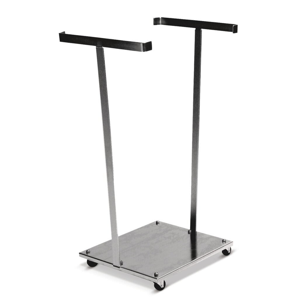 Afvalzakhouder Kongamek, 120 liter, 4 zwenkwielen, open Product afbeelding: Afvalzakhouder Kongamek, 120 liter, 4 zwenkwielen, open