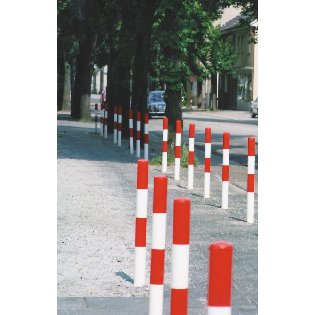 Productafbeelding nr. 3: Afzetpaal MORION, vast, ronde buis Ø 60 mm, met kunststof coating, voor verankeren in beton, zonder kettingoog