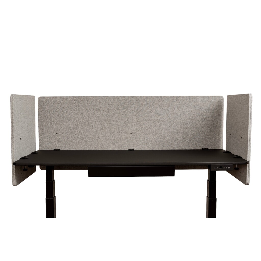 Akoestisch paneel RECLAIM voor bureau, zijwand, breedte 600 mm, lichtgrijs Productafbeelding nr. 2: Akoestisch paneel RECLAIM voor bureau, zijwand, breedte 600 mm, lichtgrijs