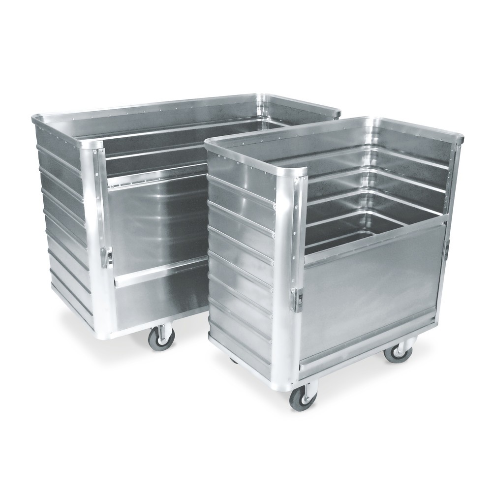 Product afbeelding: Aluminium bakwagen met half neerlaatbare wand, 355 liter