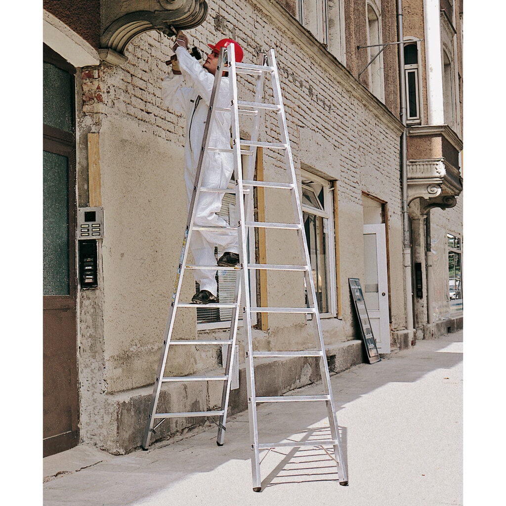 Aluminium ladder ZARGES, 2-zijdig begaanbaar, stahoogte 1 m Productafbeelding nr. 3: Aluminium ladder ZARGES, 2-zijdig begaanbaar, stahoogte 1 m