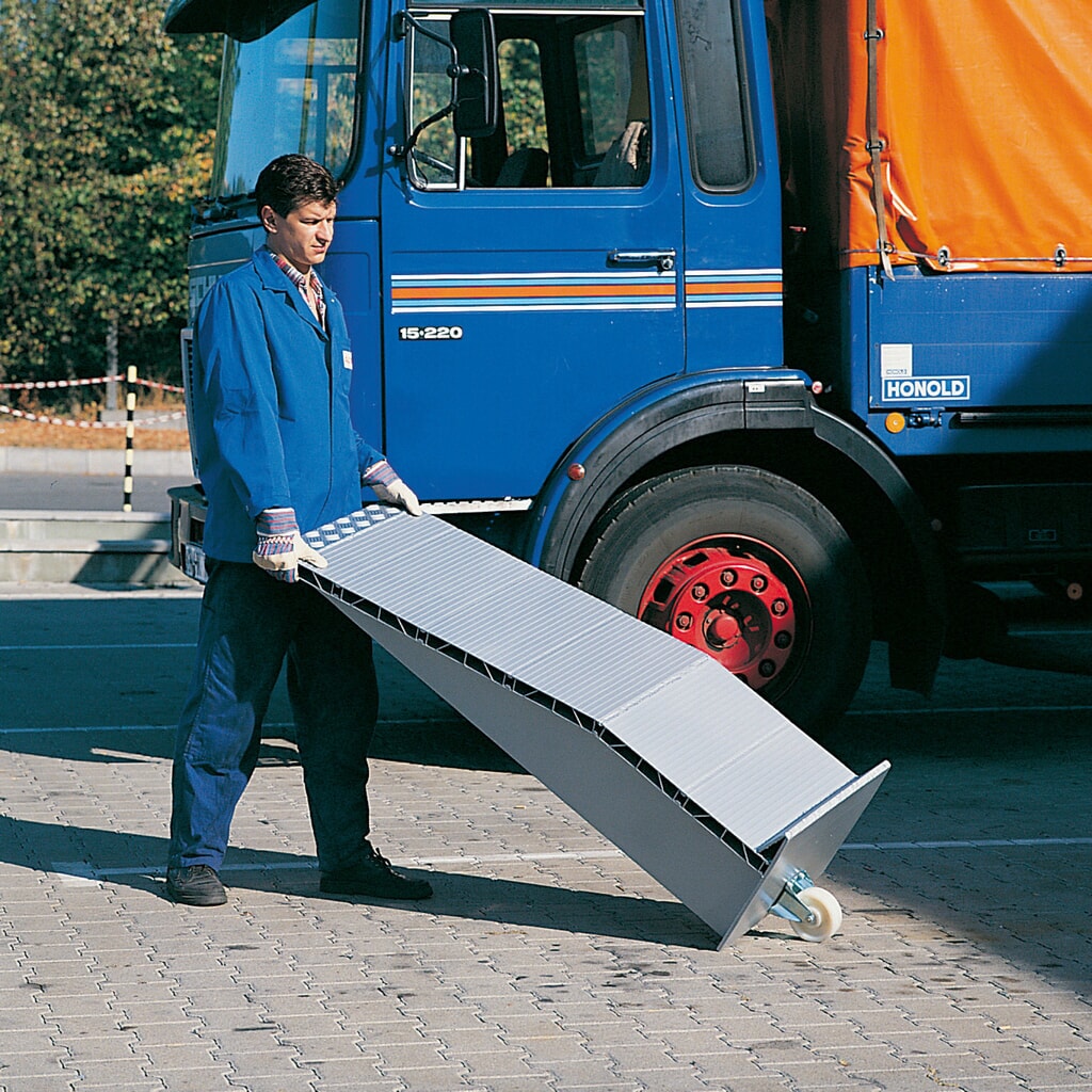Productafbeelding nr. 2: Aluminium oprijwiggen, capaciteit 24.000 kg/paar, hxbxl 145 x 500 x 1.440 mm