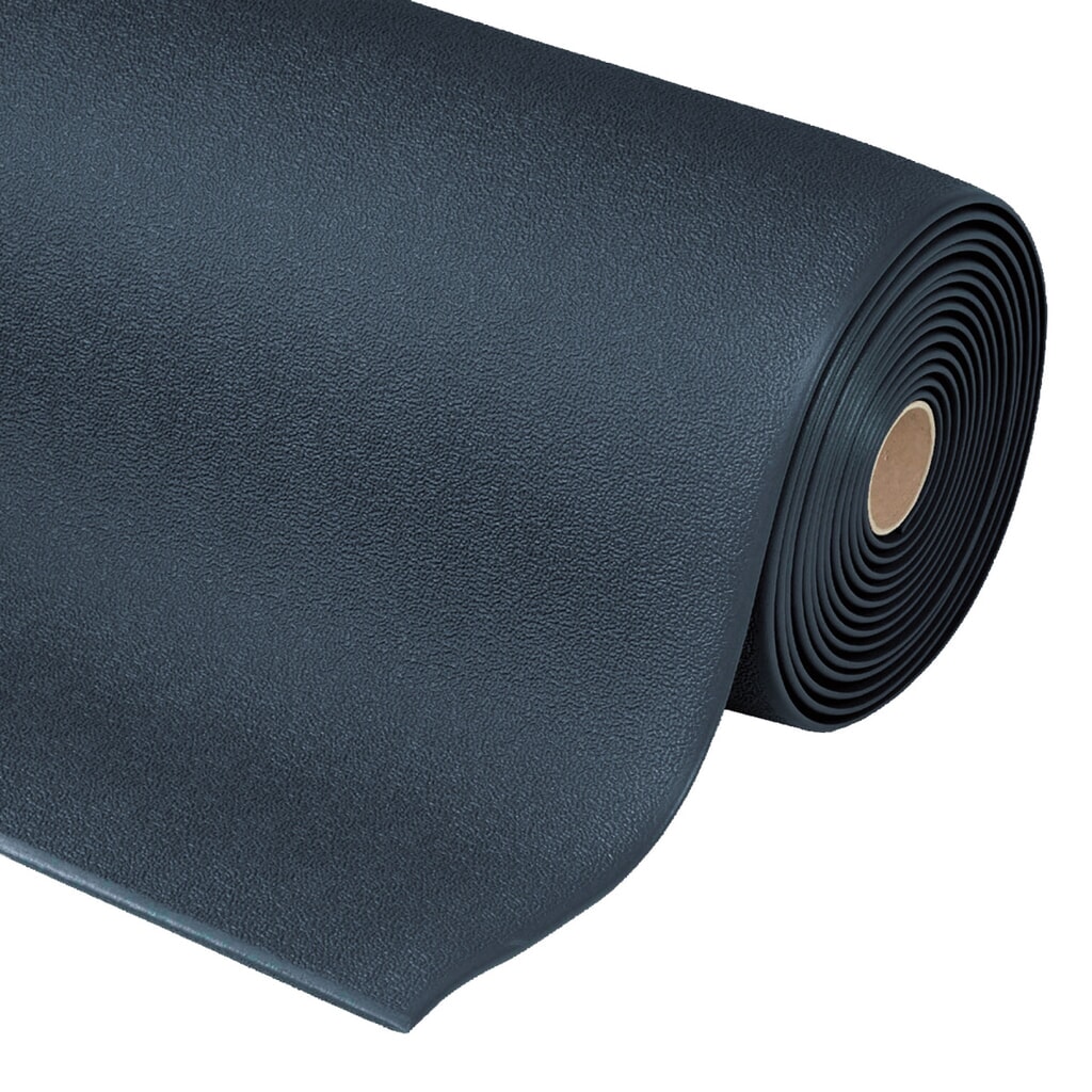 Antivermoeidheidsmat, getextureerd oppervlak, bxd 600 x 910 mm, zwart Product afbeelding: Antivermoeidheidsmat, getextureerd oppervlak, bxd 600 x 910 mm, zwart