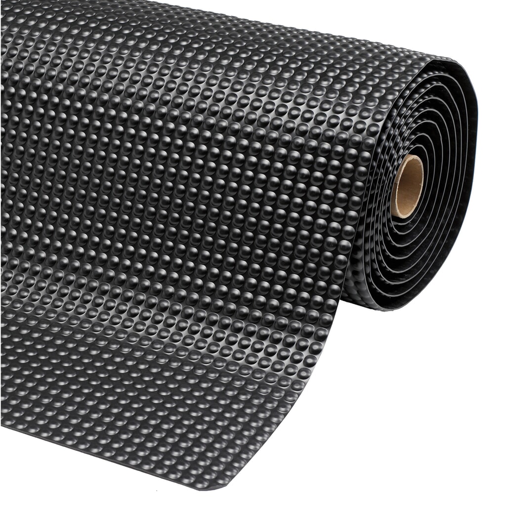 Product afbeelding: Antivermoeidheidsmat van PVC, rug van microcelvinyl, bxd 600 x 910 mm, zwart