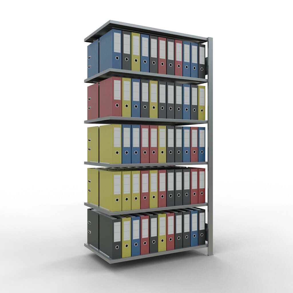 Archiefrekken SCHULTE AV, dubbelzijdig, zonder middenaanslagen, VL 150 kg, hxbxd 2.000 x 1.000 x 600 mm Productafbeelding nr. 3: Archiefrekken SCHULTE AV, dubbelzijdig, zonder middenaanslagen, VL 150 kg, hxbxd 2.000 x 1.000 x 600 mm