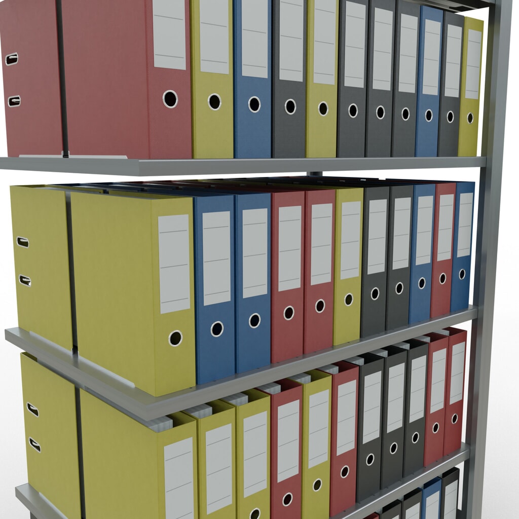 Archiefrekken SCHULTE AV, dubbelzijdig, zonder middenaanslagen, VL 150 kg, hxbxd 2.000 x 1.000 x 600 mm Productafbeelding nr. 4: Archiefrekken SCHULTE AV, dubbelzijdig, zonder middenaanslagen, VL 150 kg, hxbxd 2.000 x 1.000 x 600 mm
