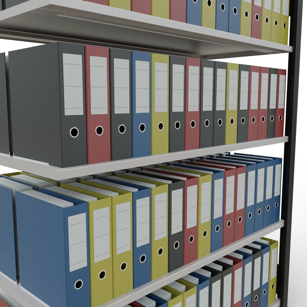 Archiefrekken SCHULTE AV, dubbelzijdig, zonder middenaanslagen, VL 150 kg, zwart, hxbxd 1.800 x 1.300 x 600 mm Productafbeelding nr. 3: Archiefrekken SCHULTE AV, dubbelzijdig, zonder middenaanslagen, VL 150 kg, zwart, hxbxd 1.800 x 1.300 x 600 mm