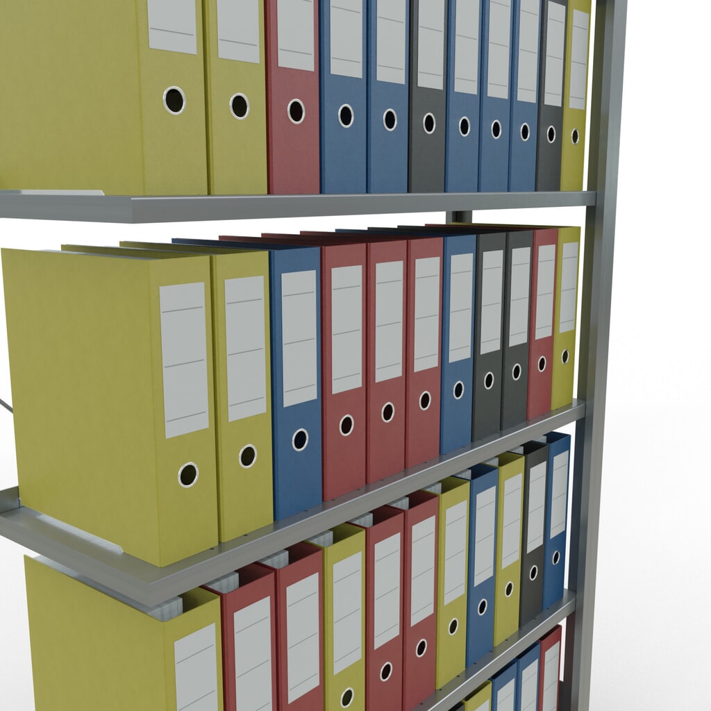 Archiefrekken SCHULTE AV, eenzijdig, met eindaanslagen, VL 85 kg, hxbxd 2.000 x 1.000 x 300 mm Productafbeelding nr. 3: Archiefrekken SCHULTE AV, eenzijdig, met eindaanslagen, VL 85 kg, hxbxd 2.000 x 1.000 x 300 mm