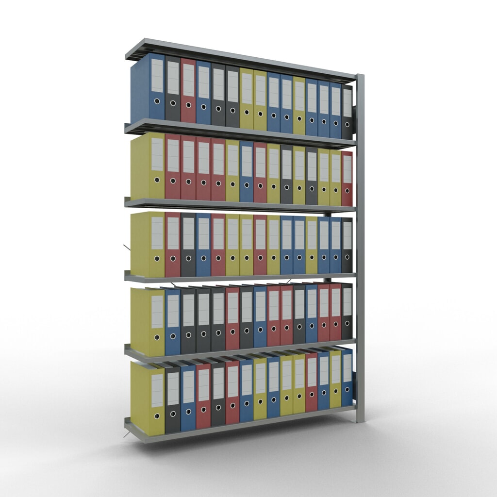 Archiefrekken SCHULTE AV, eenzijdig, met eindaanslagen, VL 85 kg, hxbxd 2.000 x 1.300 x 300 mm Productafbeelding nr. 2: Archiefrekken SCHULTE AV, eenzijdig, met eindaanslagen, VL 85 kg, hxbxd 2.000 x 1.300 x 300 mm