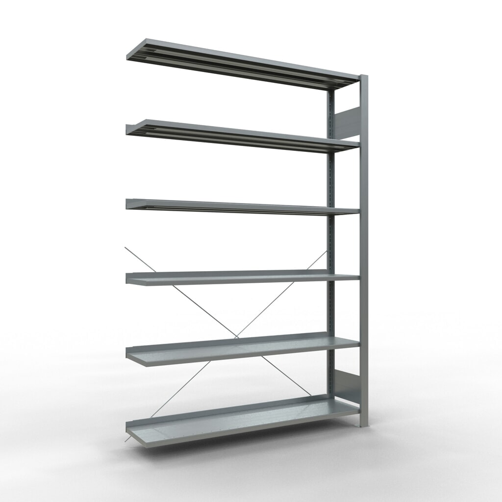 Product afbeelding: Archiefrekken SCHULTE AV, eenzijdig, met eindaanslagen, VL 85 kg, hxbxd 2.000 x 1.300 x 300 mm