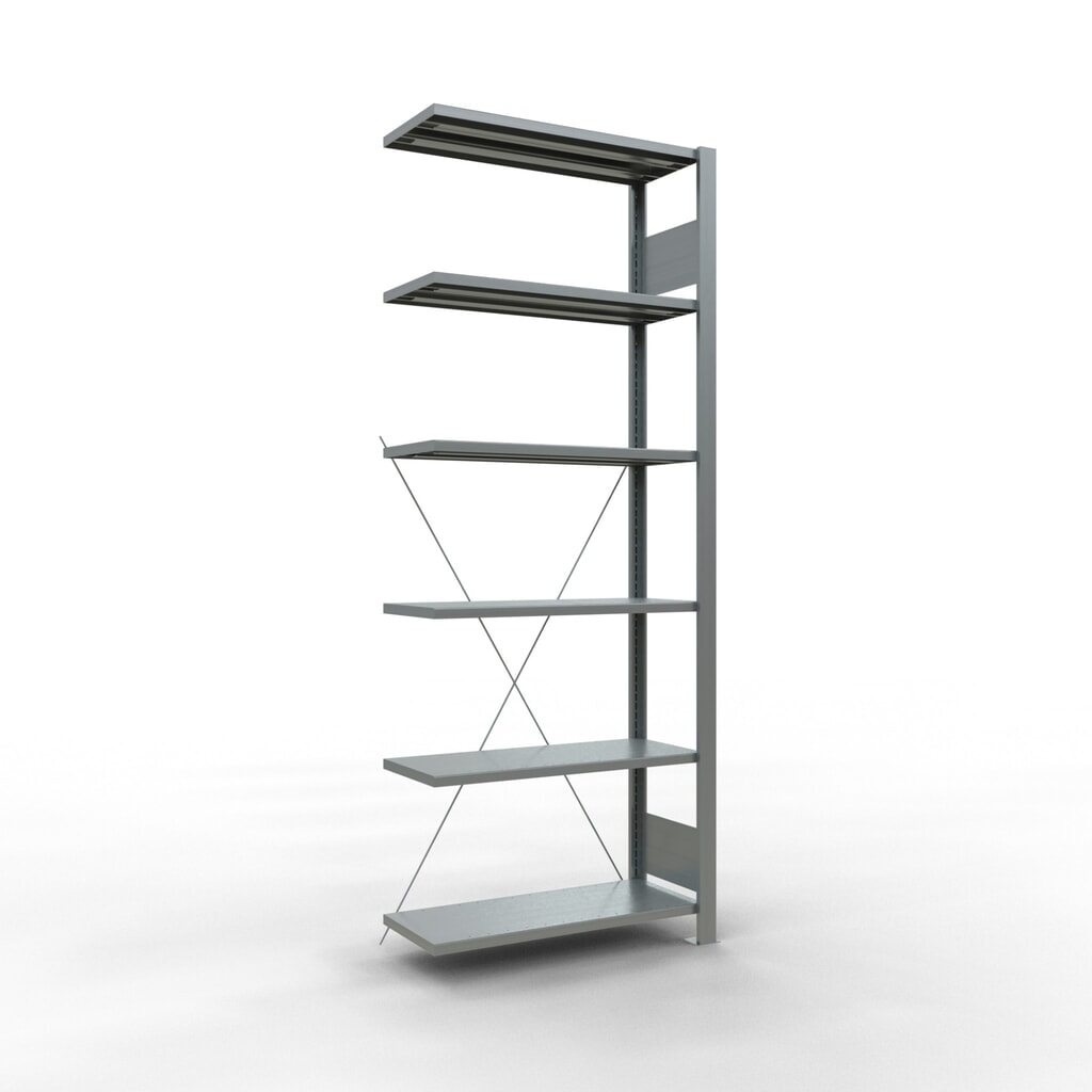 Product afbeelding: Archiefrekken SCHULTE AV, eenzijdig, zonder eindaanslagen, VL 85 kg, hxbxd 2.000 x 750 x 300 mm