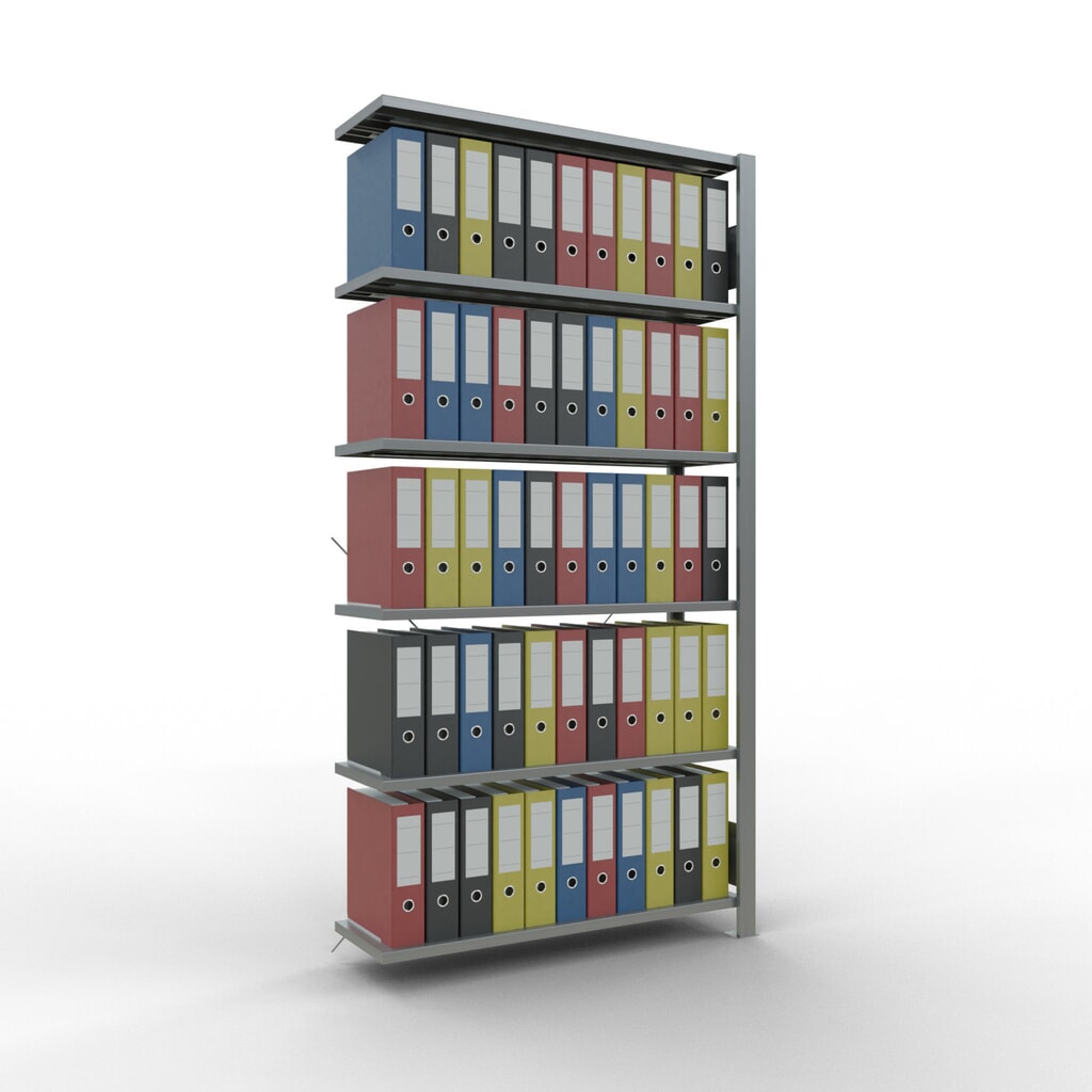 Productafbeelding nr. 2: Archiefrekken SCHULTE AV, eenzijdig, zonder eindaanslagen, VL 85 kg, hxbxd 2.000 x 1.000 x 300 mm