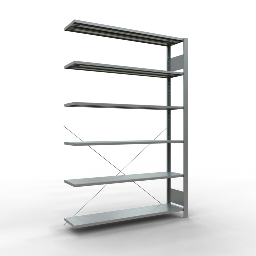 Product afbeelding: Archiefrekken SCHULTE AV, eenzijdig, zonder eindaanslagen, VL 85 kg, hxbxd 2.000 x 1.300 x 300 mm