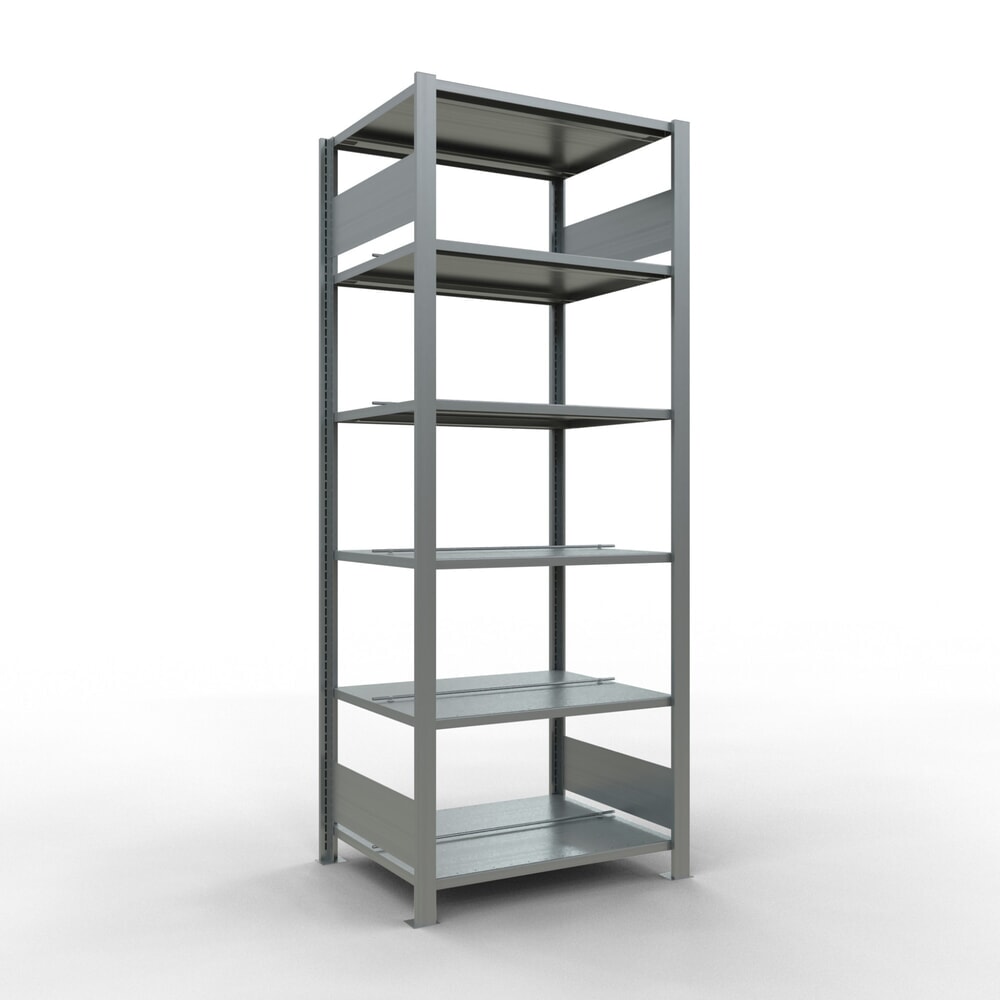 Product afbeelding: Archiefrekken SCHULTE BV, dubbelzijdig, met middenaanslagen, VL 150 kg, hxbxd 2.000 x 750 x 600 mm