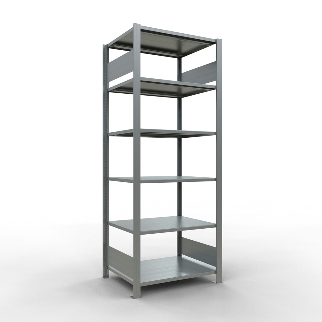 Product afbeelding: Archiefrekken SCHULTE BV, dubbelzijdig, zonder middenaanslagen, VL 150 kg, hxbxd 2.000 x 750 x 600 mm