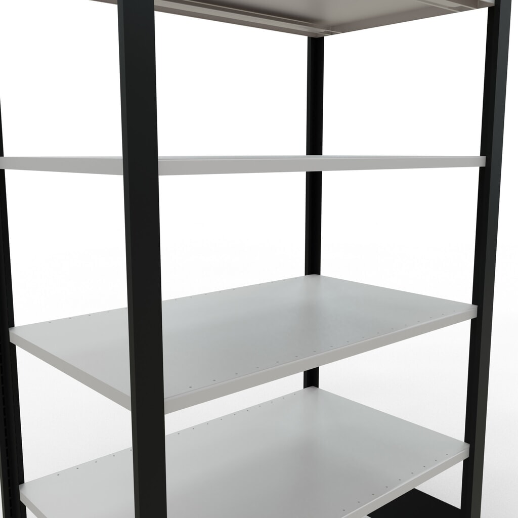 Productafbeelding nr. 4: Archiefrekken SCHULTE BV, dubbelzijdig, zonder middenaanslagen, VL 150 kg, zwart, hxbxd 2.000 x 1.000 x 600 mm