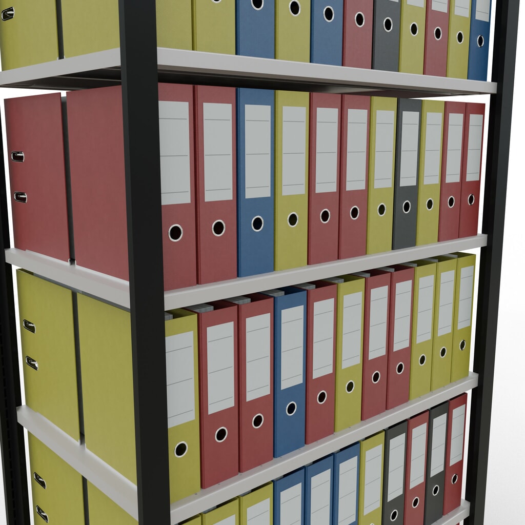 Archiefrekken SCHULTE BV, dubbelzijdig, zonder middenaanslagen, VL 150 kg, zwart, hxbxd 2.300 x 1.000 x 600 mm Productafbeelding nr. 3: Archiefrekken SCHULTE BV, dubbelzijdig, zonder middenaanslagen, VL 150 kg, zwart, hxbxd 2.300 x 1.000 x 600 mm