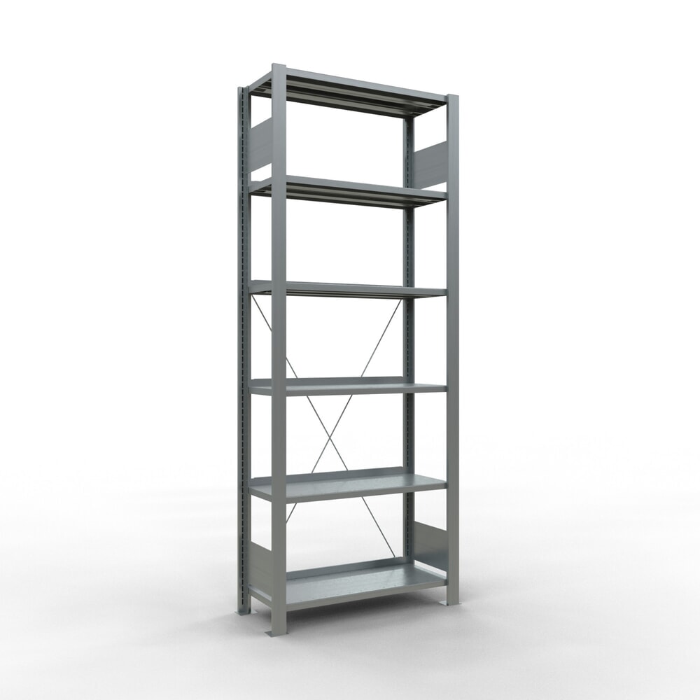 Product afbeelding: Archiefrekken SCHULTE BV, eenzijdig, met eindaanslagen, VL 85 kg, hxbxd 2.000 x 750 x 300 mm