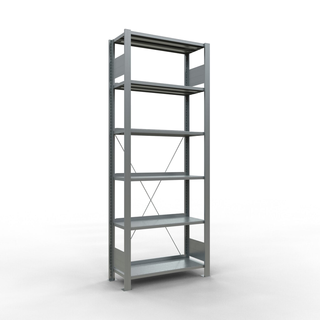 Archiefrekken SCHULTE BV, eenzijdig, met eindaanslagen, VL 85 kg, hxbxd 2.000 x 750 x 300 mm Product afbeelding: Archiefrekken SCHULTE BV, eenzijdig, met eindaanslagen, VL 85 kg, hxbxd 2.000 x 750 x 300 mm