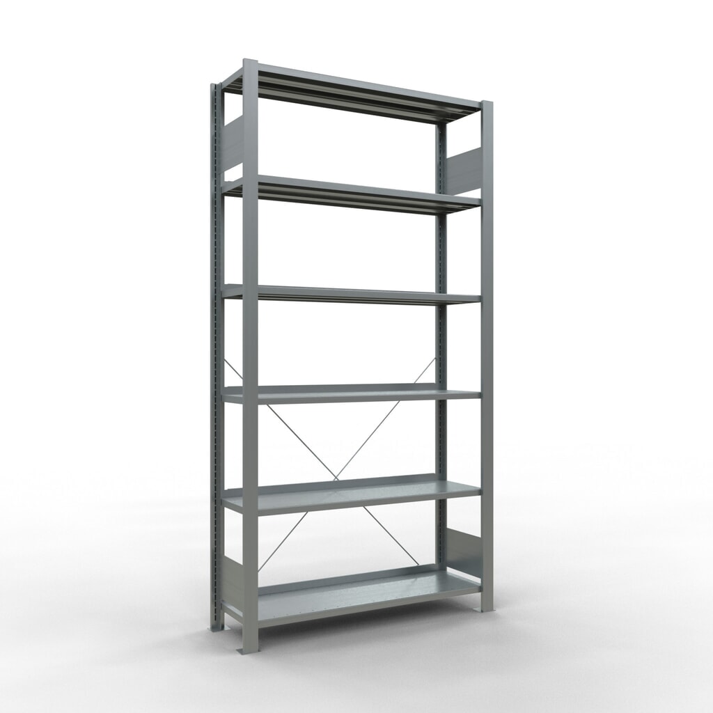 Product afbeelding: Archiefrekken SCHULTE BV, eenzijdig, met eindaanslagen, VL 85 kg, hxbxd 2.000 x 1.000 x 300 mm