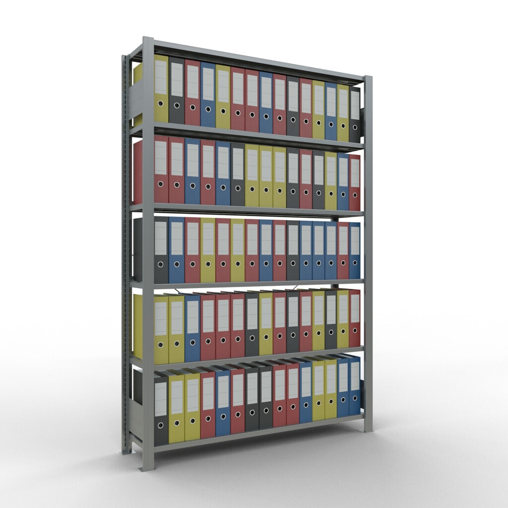 Archiefrekken SCHULTE BV, eenzijdig, met eindaanslagen, VL 85 kg, hxbxd 2.000 x 1.300 x 300 mm Productafbeelding nr. 2: Archiefrekken SCHULTE BV, eenzijdig, met eindaanslagen, VL 85 kg, hxbxd 2.000 x 1.300 x 300 mm