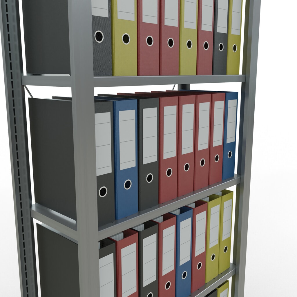 Productafbeelding nr. 3: Archiefrekken SCHULTE BV, eenzijdig, zonder eindaanslagen, VL 85 kg, hxbxd 2.000 x 750 x 300 mm