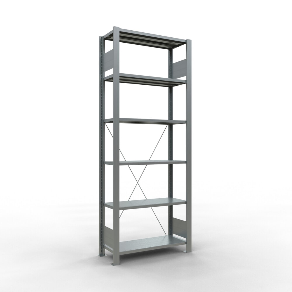Product afbeelding: Archiefrekken SCHULTE BV, eenzijdig, zonder eindaanslagen, VL 85 kg, hxbxd 2.000 x 750 x 300 mm