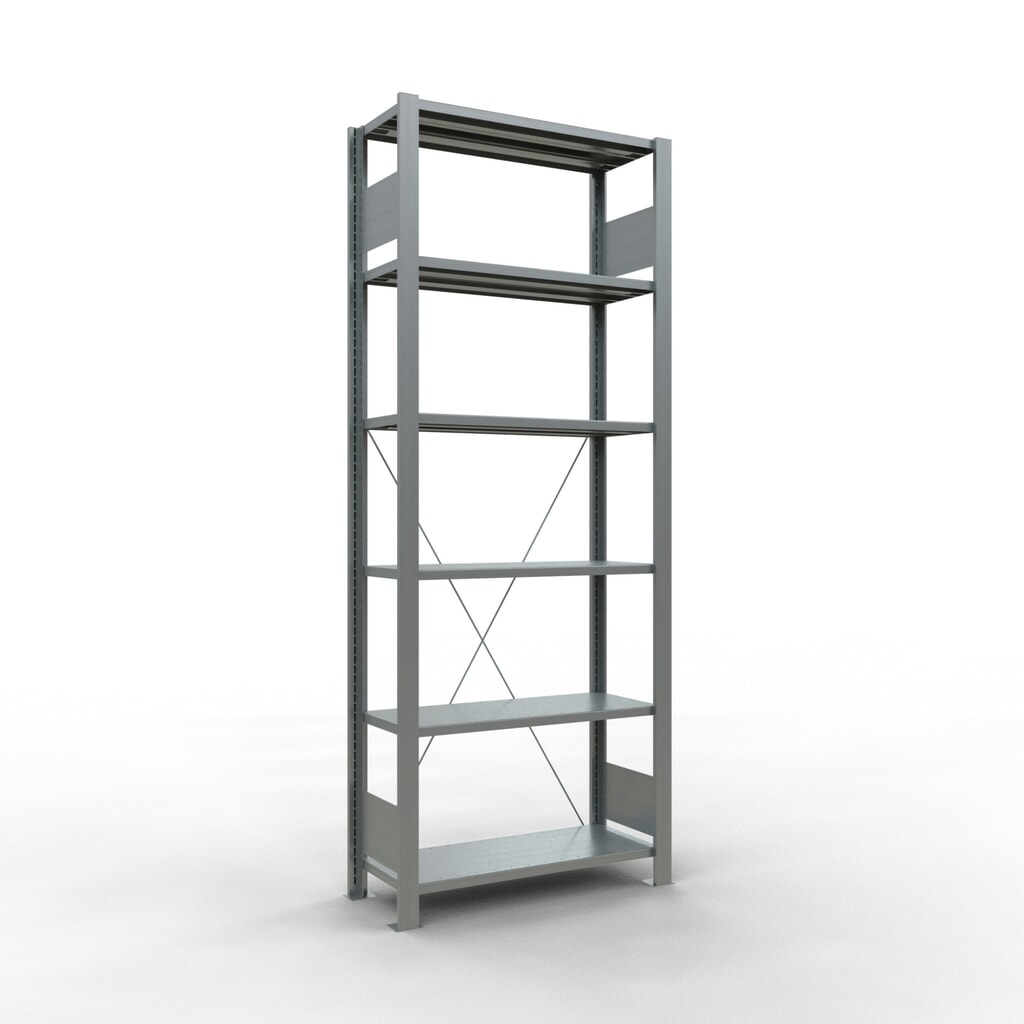 Product afbeelding: Archiefrekken SCHULTE BV, eenzijdig, zonder eindaanslagen, VL 85 kg, hxbxd 2.000 x 750 x 300 mm