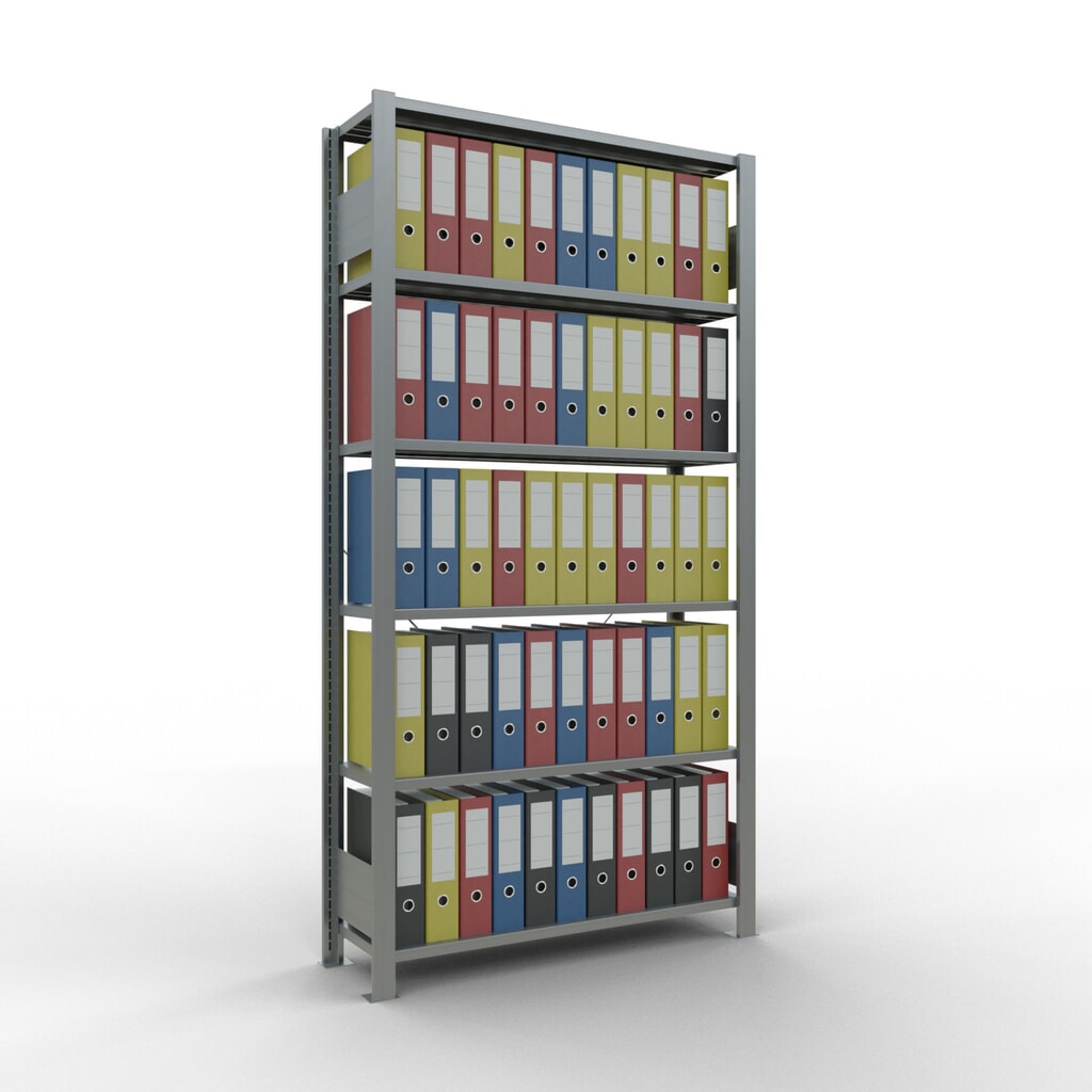 Productafbeelding nr. 2: Archiefrekken SCHULTE BV, eenzijdig, zonder eindaanslagen, VL 85 kg, hxbxd 2.000 x 1.000 x 300 mm