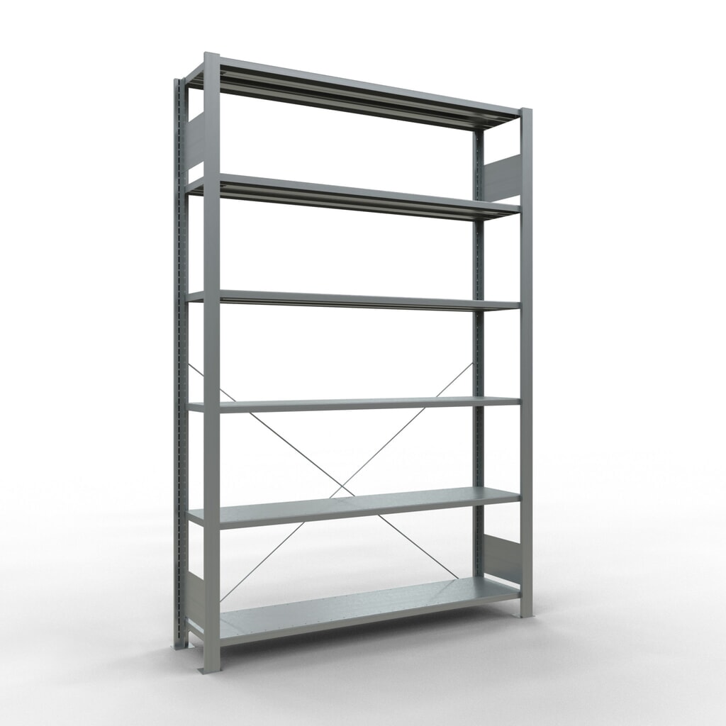 Product afbeelding: Archiefrekken SCHULTE BV, eenzijdig, zonder eindaanslagen, VL 85 kg, hxbxd 2.000 x 1.300 x 300 mm