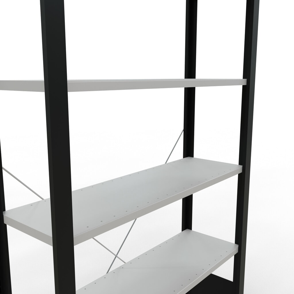 Archiefrekken SCHULTE BV, eenzijdig, zonder eindaanslagen, VL 85 kg, zwart, hxbxd 2.000 x 1.000 x 300 mm Productafbeelding nr. 4: Archiefrekken SCHULTE BV, eenzijdig, zonder eindaanslagen, VL 85 kg, zwart, hxbxd 2.000 x 1.000 x 300 mm