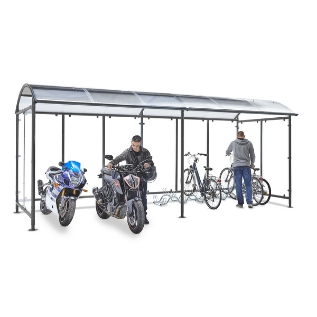 MOTTEZ fietsoverkapping voor montage op de basisoverkapping Productafbeelding nr. 2: MOTTEZ fietsoverkapping voor montage op de basisoverkapping