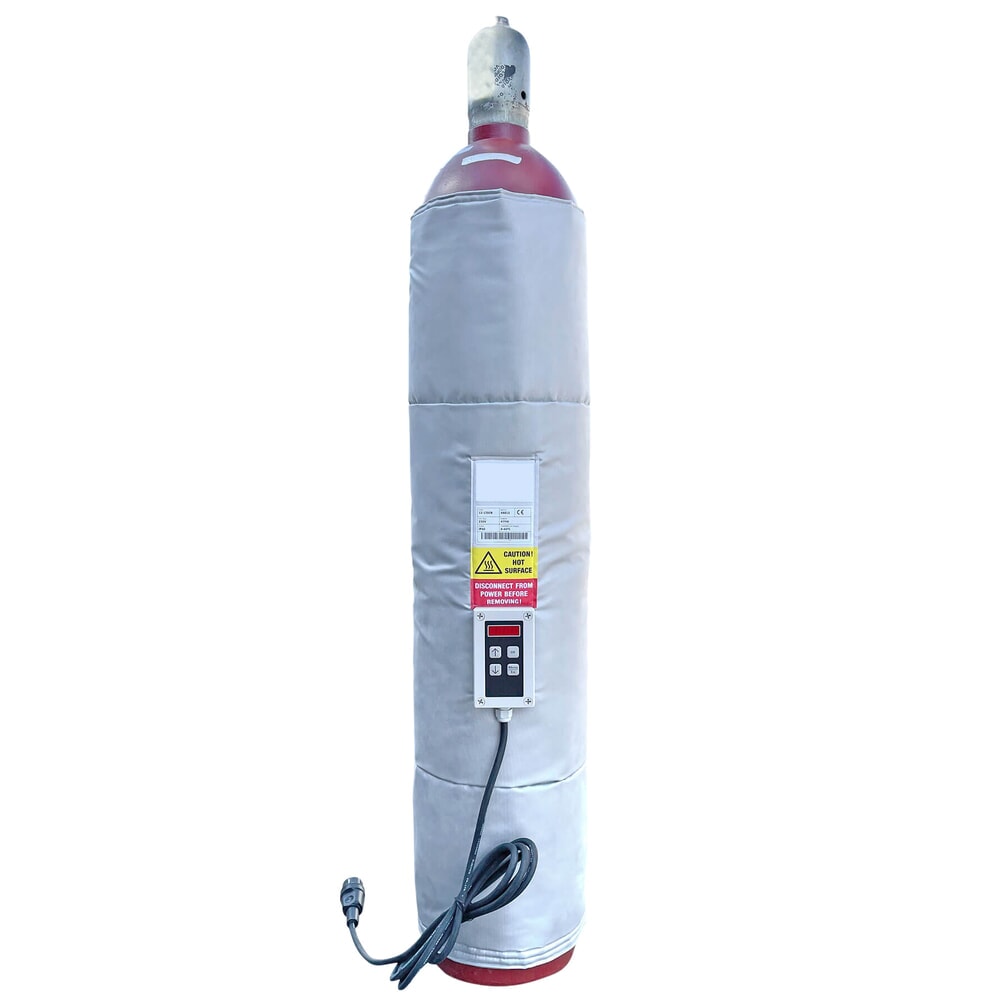 Product afbeelding: Kuhlmann verwarmingsmantel voor gasfles (10 l), 230 V, 161 W, met digitale temperatuurregelaar 0 - 40 ºC