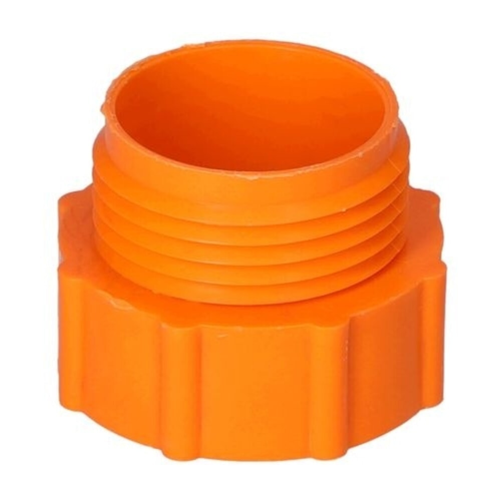 Product afbeelding: Denios schroefdraadadapter van 2 inch fijn (l) naar Trisure grof (A), oranje