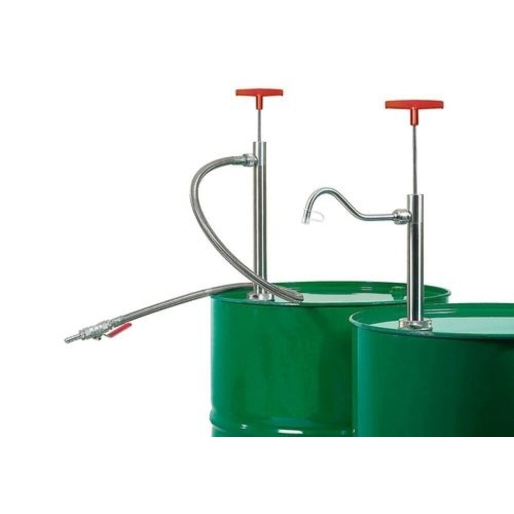 Product afbeelding: Denios vatenpomp van roestvrij staal, met uitloopbocht, dompeldiepte 910 mm