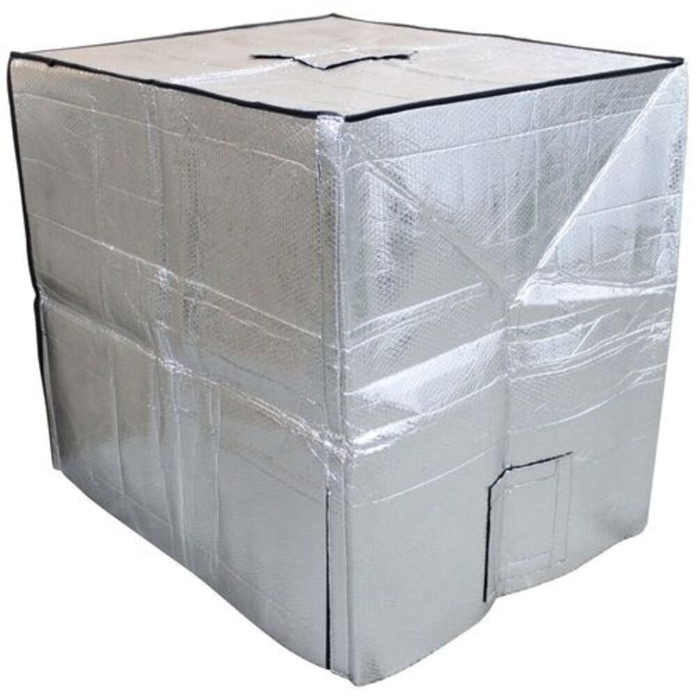Product afbeelding: Denios IBC-thermo-cover, beschermt tegen temperatuurschommelingen, voor IBC's van 1000 liter.