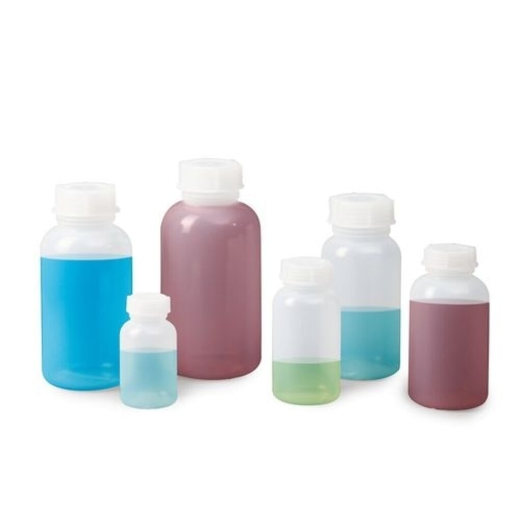 Productafbeelding nr. 4: Denios flessen met wijde hals, gemaakt van LDPE, rond, natuurlijk transparant, 1500 ml, 6 stuks