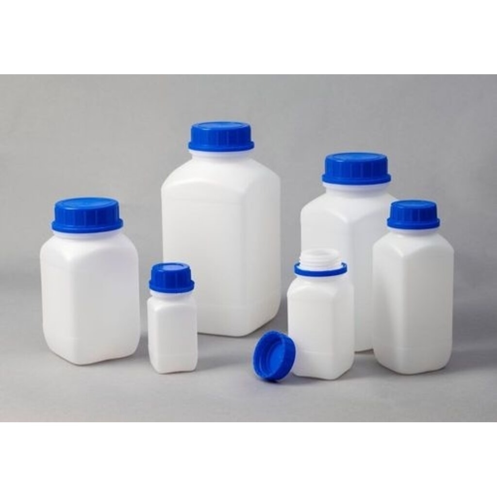 Productafbeelding nr. 3: Denios flessen met wijde hals, gemaakt van HDPE, vierkant, natuurlijk transparant, 1500 ml, UN-gecertificeerd, 6 stuks