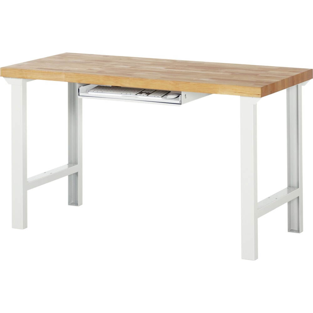 Productafbeelding nr. 4: Uitschuifblad voor het toetsenbord voor RAU paktafel, lichtgrijs, hxbxd 85 mm x 640 mm x 485 mm