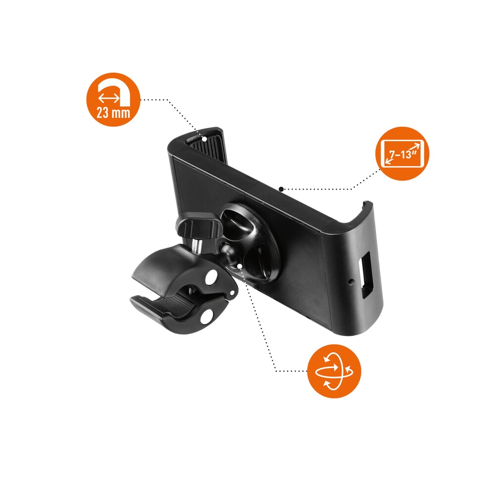 Productafbeelding nr. 1: DURABLE tablethouder voor 7–13-inch-tablets, TOUGH KLEMME XL, klem