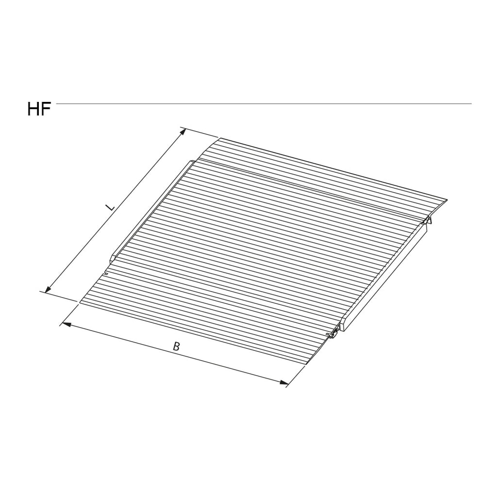 Productafbeelding nr. 5: Altec laadbrug HF, beweegbare oprijplaat voor geringe aanrijhoek, draagvermogen 4.000 kg, BxL 1.250 x 1.235 mm