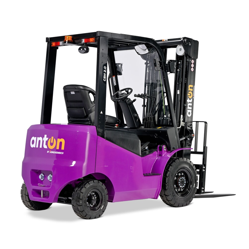 Productafbeelding nr. 3: AntOn by Jungheinrich elektrische heftruck CBH 2.0 met drievoudige telescoop hefmast, hefhoogte 4800 mm, draagvermogen 2000 kg, weerbeschermingscabine Eco, incl. inbouwlader