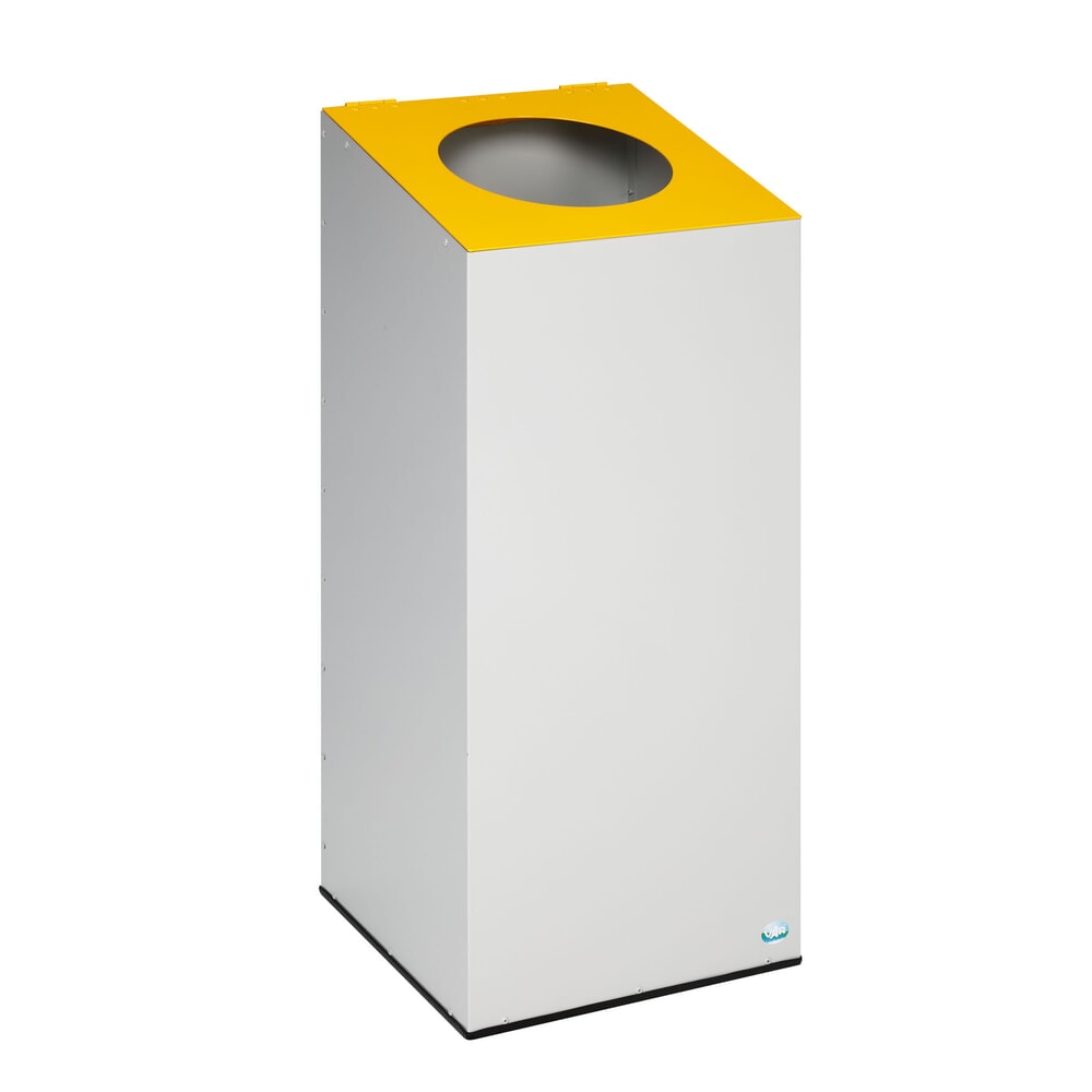 Productafbeelding nr. 3: VAR® afvalscheidingsbak WSG 38, met klemring en ronde inwerpopening, lichtgrijs, verkeersgeel
