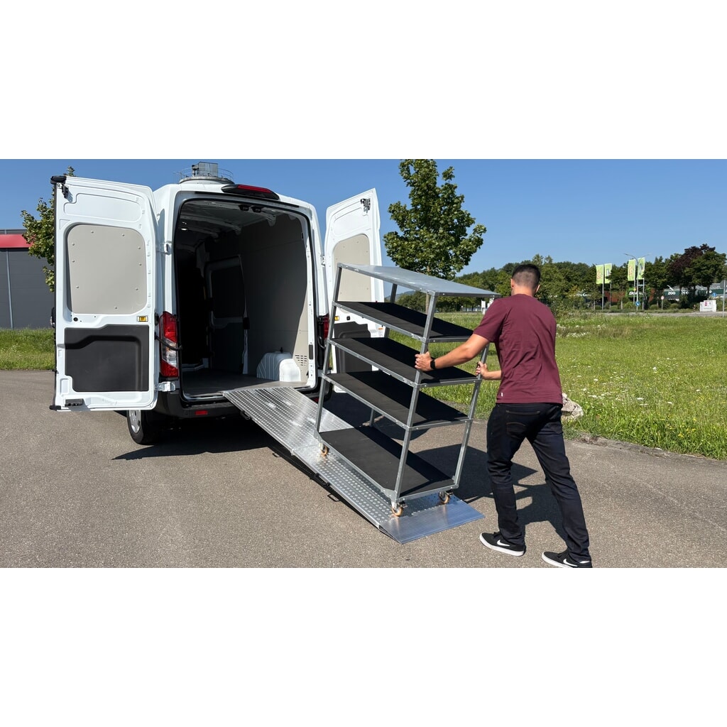 Oprijplaten, inklapbaar, cap. 975 kg/stuk, bxl 800 x 2.045 mm Productafbeelding nr. 5: Oprijplaten, inklapbaar, cap. 975 kg/stuk, bxl 800 x 2.045 mm