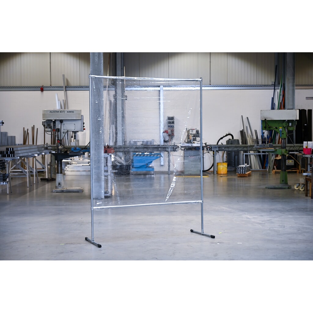 Beschermingswand, bxh 1.400 x 2.000 mm, transparant Productafbeelding nr. 3: Beschermingswand, bxh 1.400 x 2.000 mm, transparant