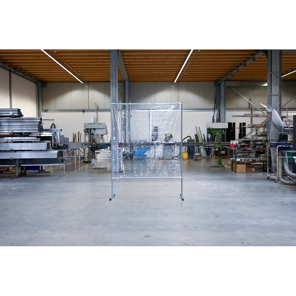 Beschermingswand, bxh 1.400 x 2.000 mm, transparant Productafbeelding nr. 4: Beschermingswand, bxh 1.400 x 2.000 mm, transparant