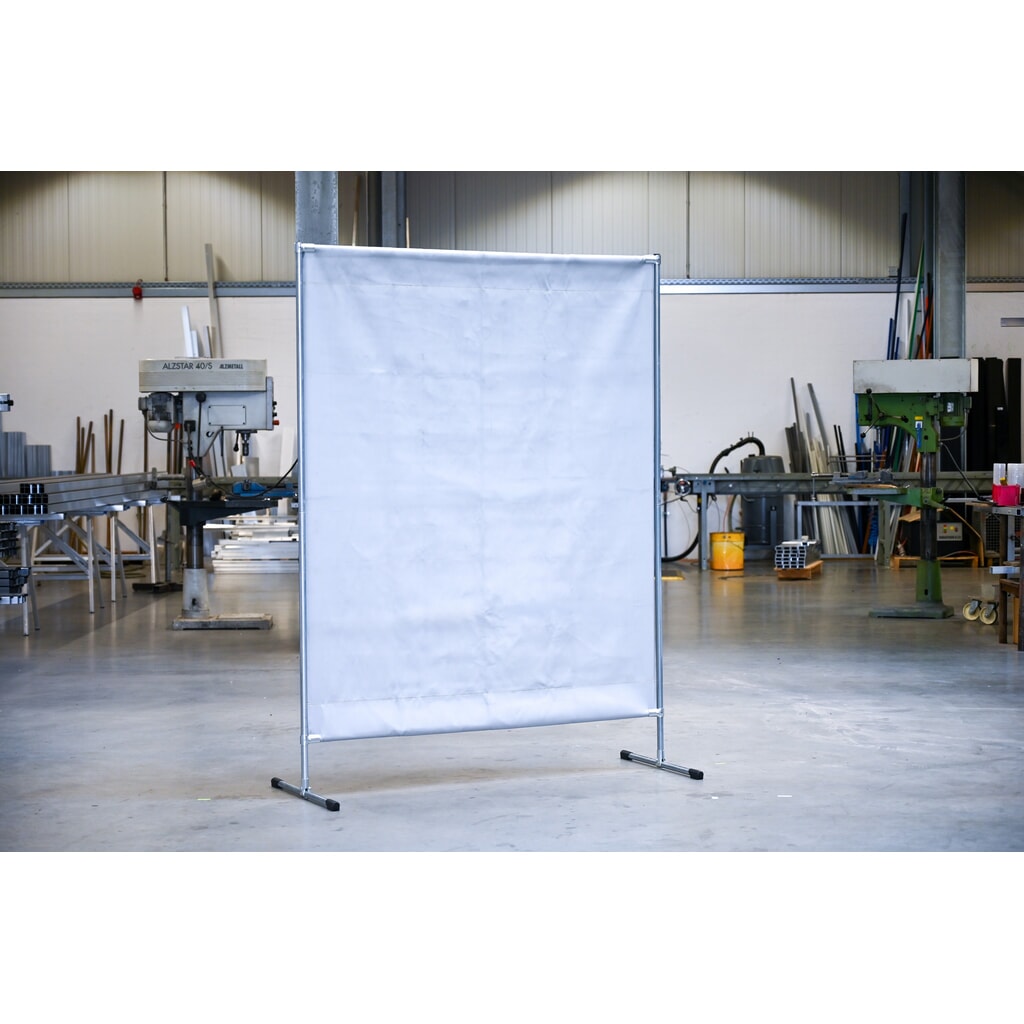 Productafbeelding nr. 3: Lasbeschermingswand, hitte-/spatbeschermingsdeken volgens DIN EN 13501-1, bxh 1.400 x 2.000 mm, grijs/zilver